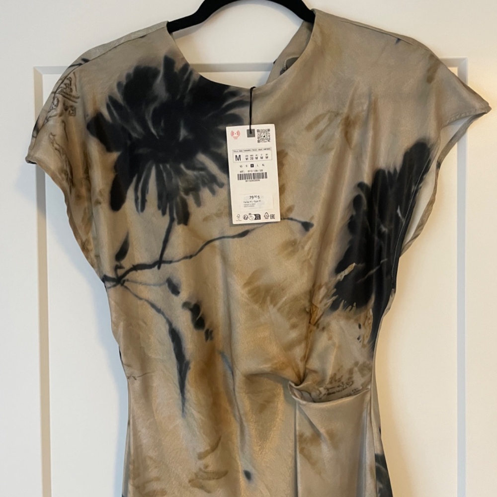 Zara Satin Effect Dress - Picture 3 of 4